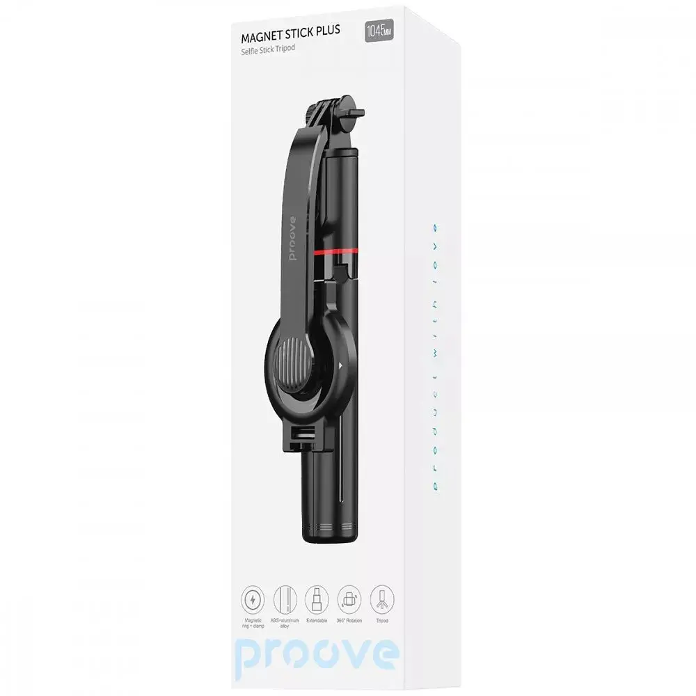 Трипод Proove Magnet Stick Plus 1045mm Чорний (TMSP00010001) - фото 7