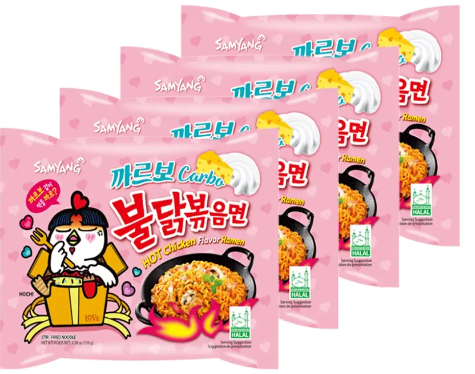 Локшина швидкого приготування Samyang Buldak Hot Chicken Flavour Ramen Carbonara 130г - фото 5