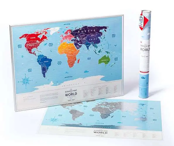 Скретч карта світу 1DEA.me Travel Map Silver World (13010) - фото 4