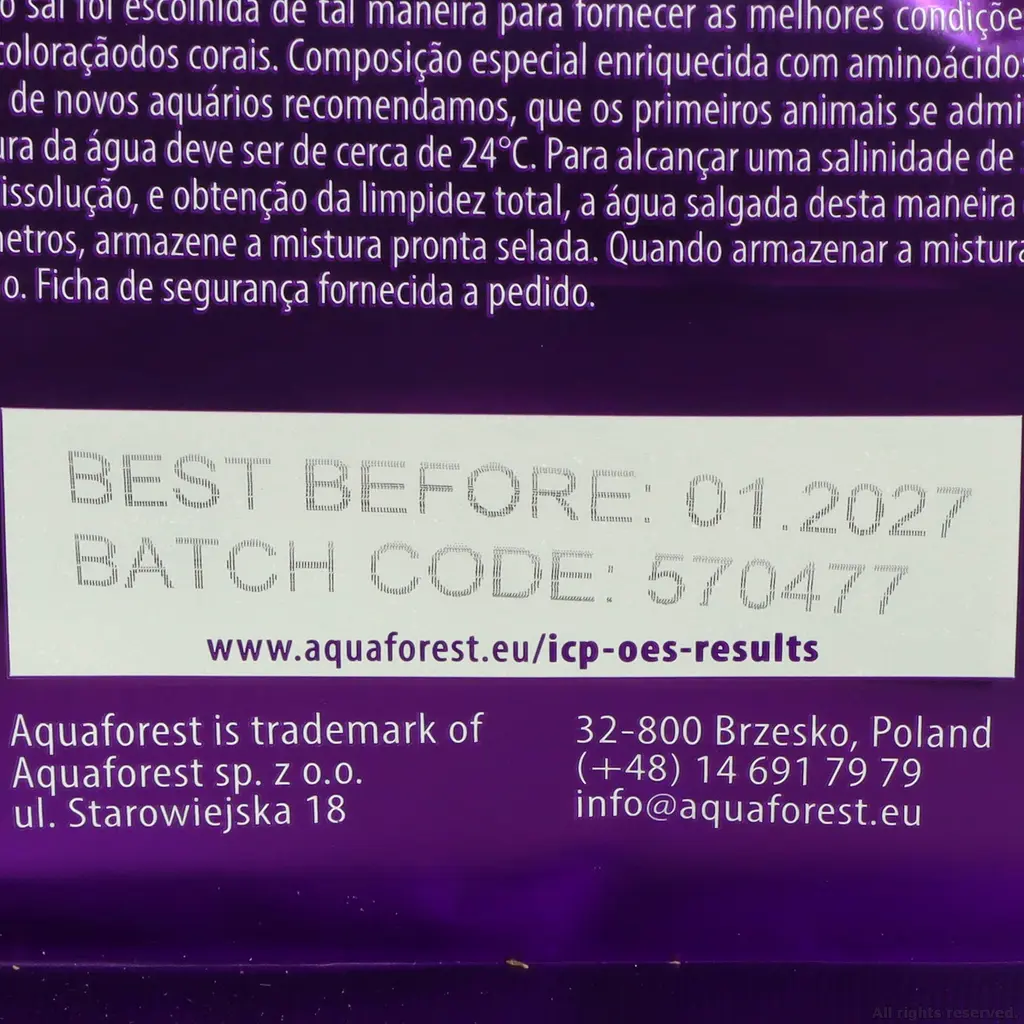 Сіль для рифових акваріумів Aquaforest Reef Salt 22кг (730150) - фото 3