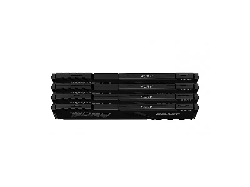 Модуль пам'яті Kingston Fury Beast DDR4 4x32GB/3600 Black (KF436C18BBK4/128) - фото 3