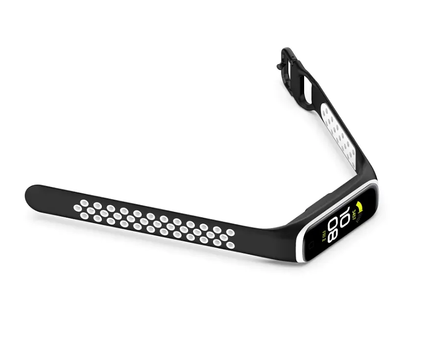 Спортивный ремешок Primo Perfor Sport для фитнес-браслета Samsung Galaxy Fit 2 (SM-R220) Black White - фото 4
