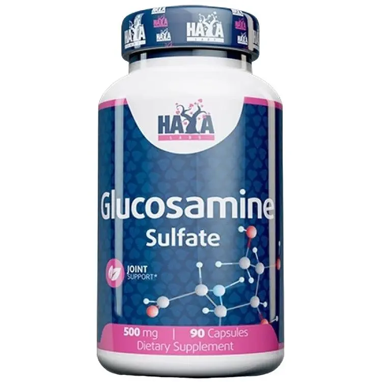 Глюкозамин сульфат Haya Labs Glucosamine Sulfate 500 мг 90 капсул - фото 1