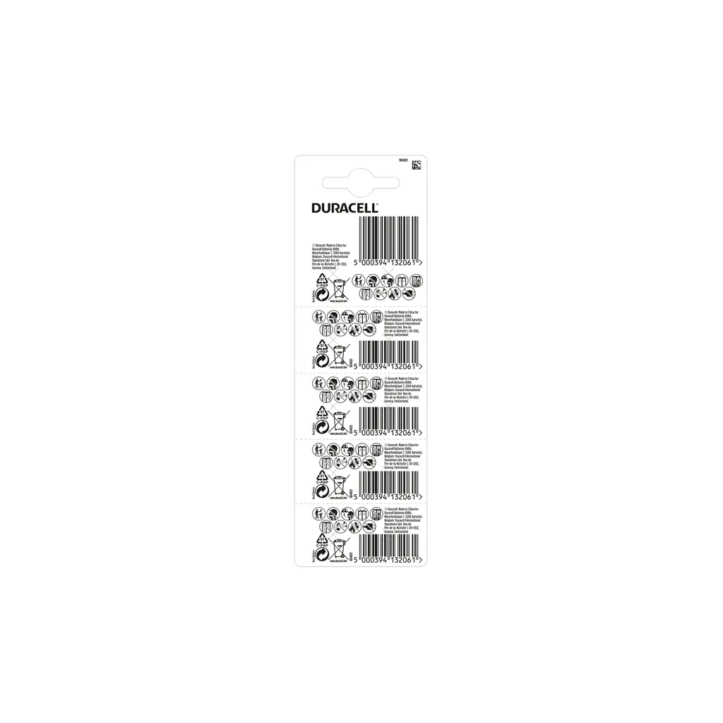 Батарейка Duracell LR44 / V13GA / A76 (плакат 2*5) * 10 (5008184) - фото 2