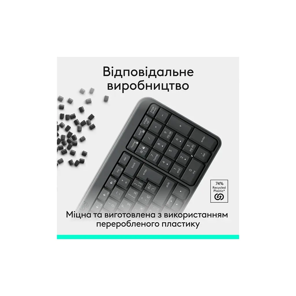 Клавіатура Logitech K250 Bluetooth UA Graphite (920-013822) - фото 6
