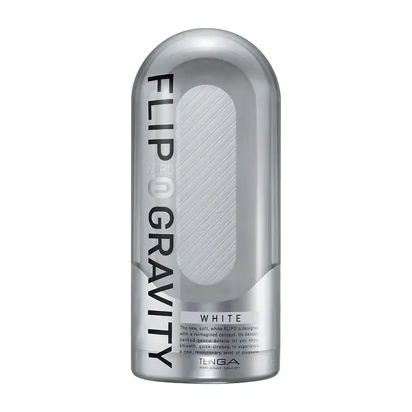 Мастурбатор Tenga Flip Zero Gravity розкладний, 18х5 см (білий) - фото 5