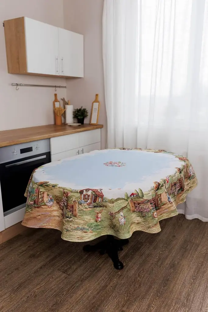 Скатертина овальна 136х240 см Настрій Прованс (044266) - фото 2