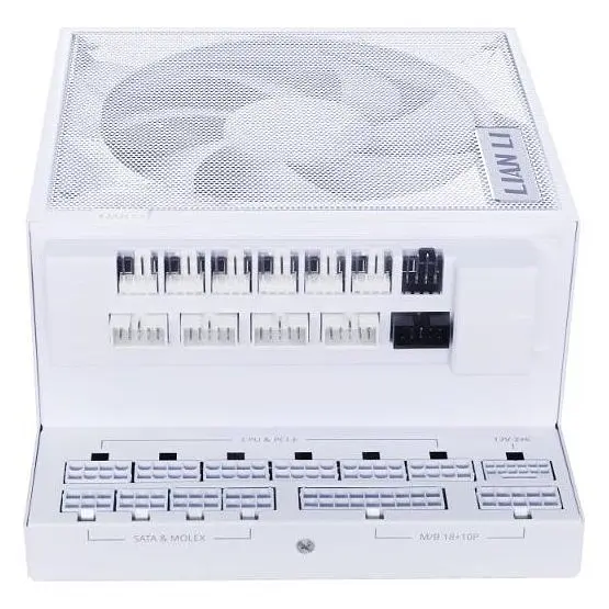 Блок питания Lian Li EDGE850, 80 Plus Gold, White, EU Cord (G9P.EG0850G.W000.EU) - фото 6