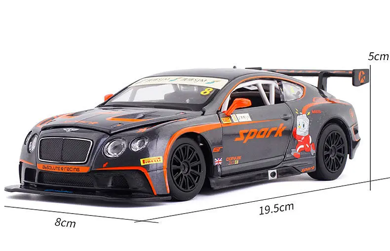 Модель металева Bentley Continental GT3 Concept 1:24, світло та звук Автопром - фото 10