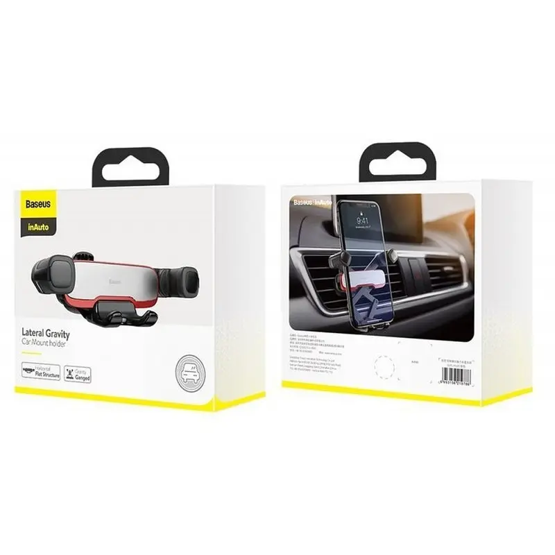 Автотримач для телефона Baseus Mr Hui Gravity Car Mount Сріблястий - фото 2
