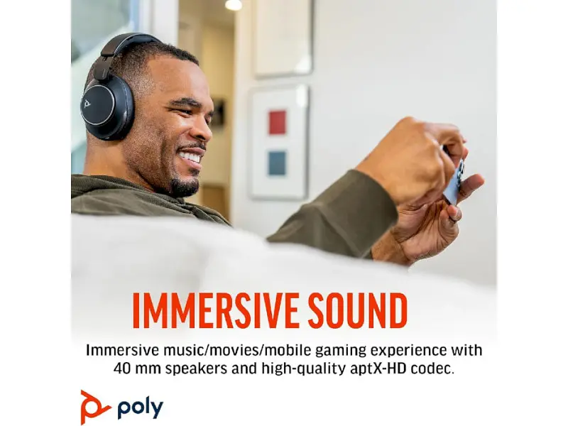 Навушники з мікрофоном POLY Voyager Surround 80-M USB-C HS Black (8G7U0AA) - фото 9
