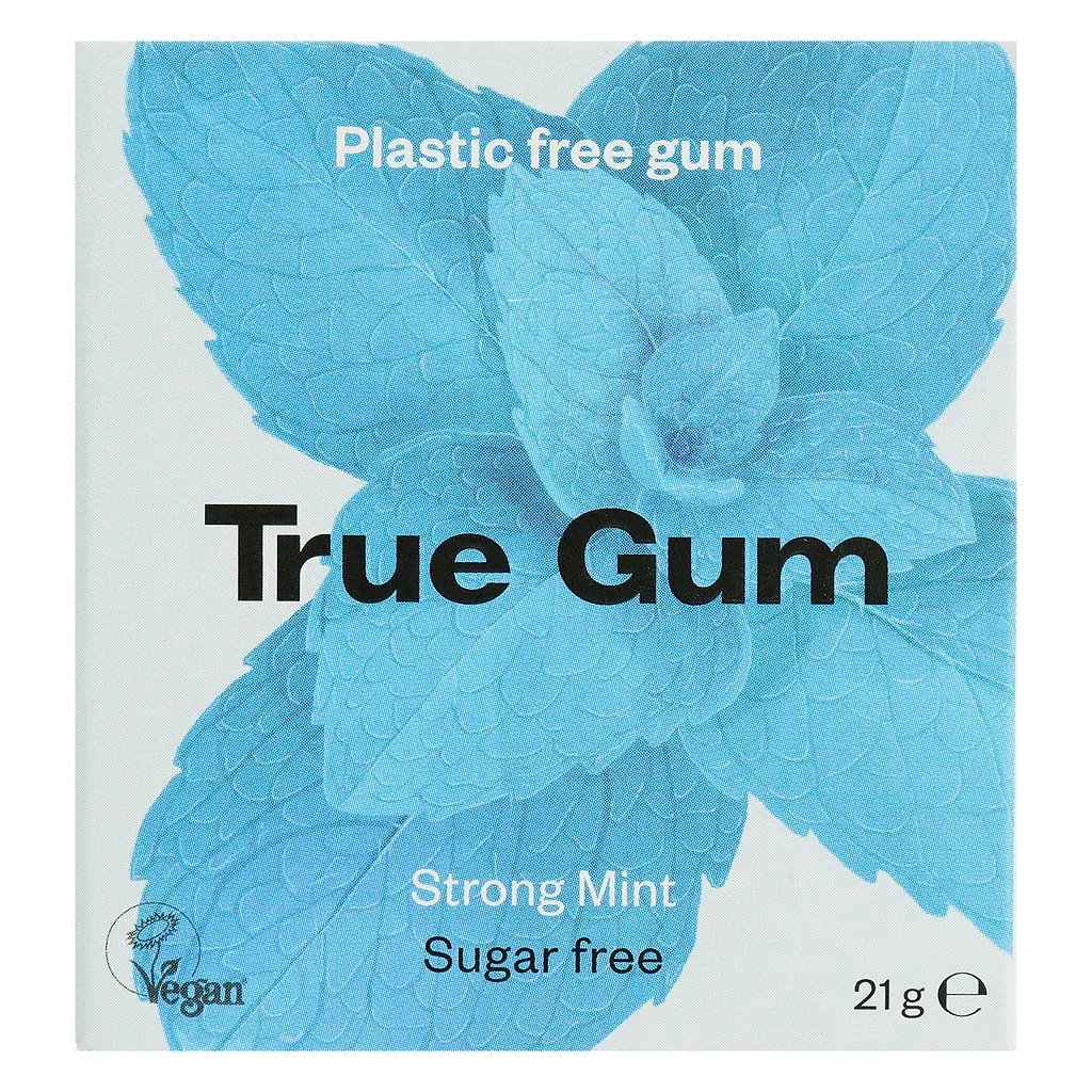 Жевательная резинка True Gum со вкусом крепкой мяты без сахара 21 г - фото 2