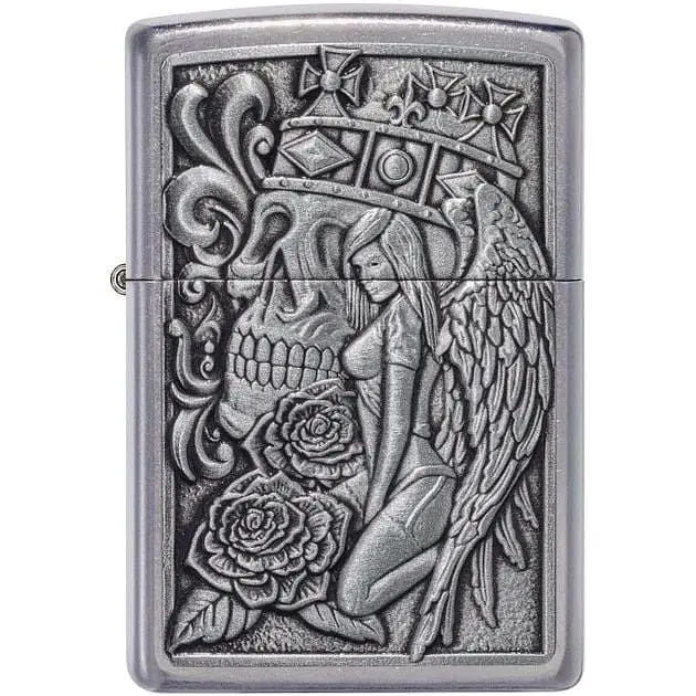 Запальничка Zippo Skull And Angel Emblem - фото 2
