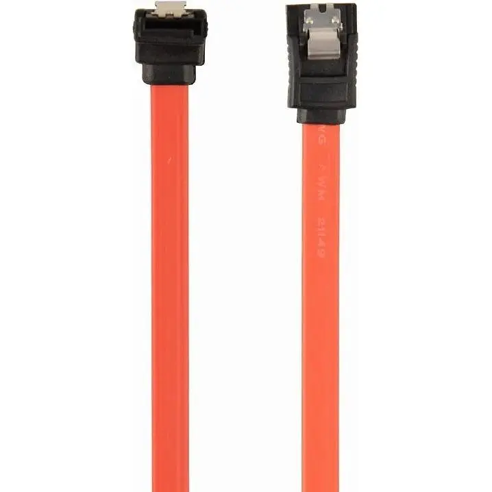 Кабель Cablexpert SATA III 0.1m із засувкою та кутовим роз'ємом (CC-SATAM-DATA90-0.1M) - фото 2