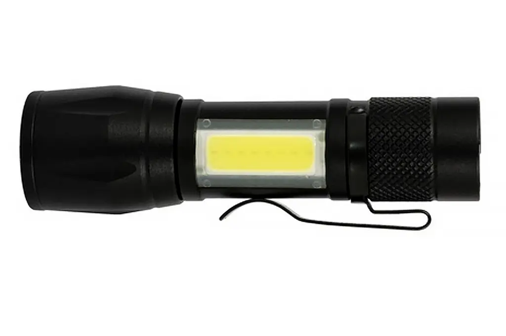 Фонарь ручной аккумуляторный Wertvoll 2LED (1COB) x 1Вт Li-ion - фото 3