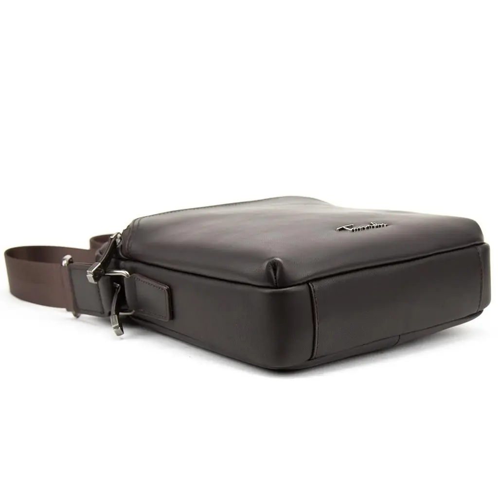 Чоловіча шкіряна сумка через плече коричнева Tiding Bag SM8-9686-4C - фото 5