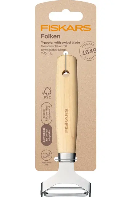 Ніж для чищення y-образний Fiskars Folken FSC (1075682) - фото 4
