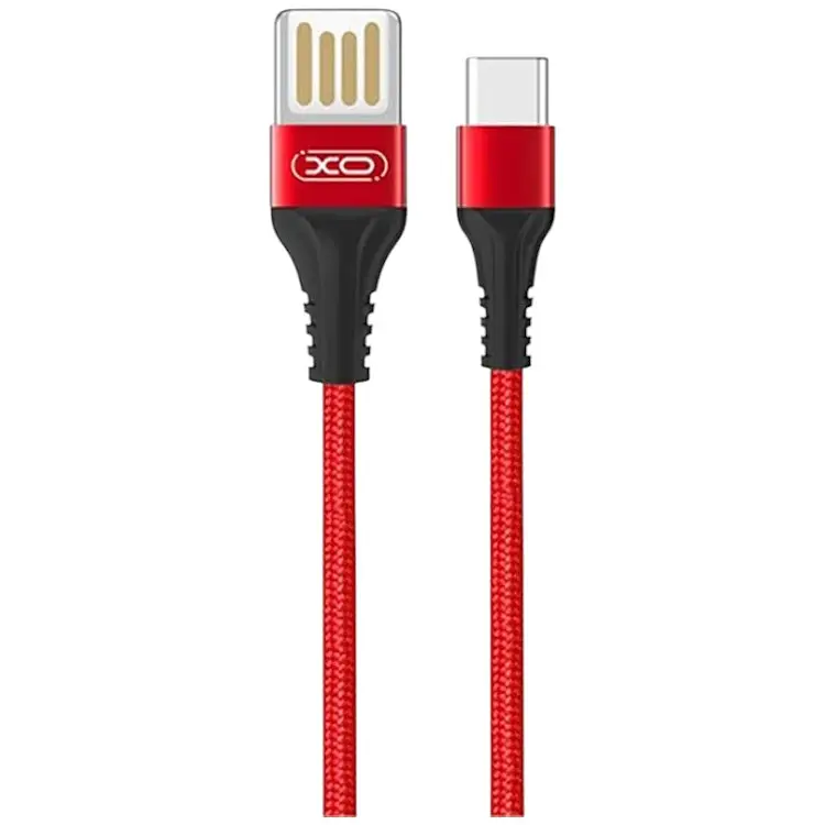 Кабель XO Type-C NB118 Weave 2.1A/1m Red