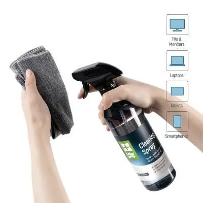 Спрей для очищення ColorWay Cleaning Kit, Large, OLED/LED/LCD/TFT, 550ml, microfibre x 2 (CW-5500) - фото 4