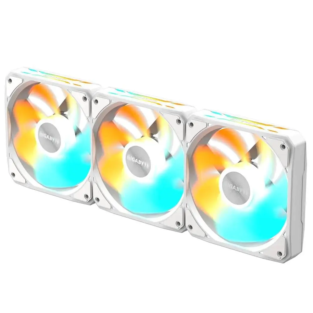 Вентилятор Gigabyte EZ Chain RVS Fan 120 Ice 3-Pack White (GP-GBT EZRVSFAN1203 ICE) - фото 4