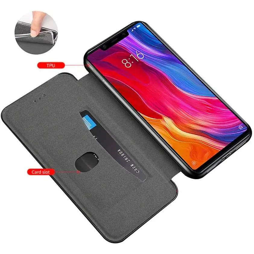 Чохол-книжка Primolux Besus для смартфона Xiaomi Mi 8 SE Black - фото 2