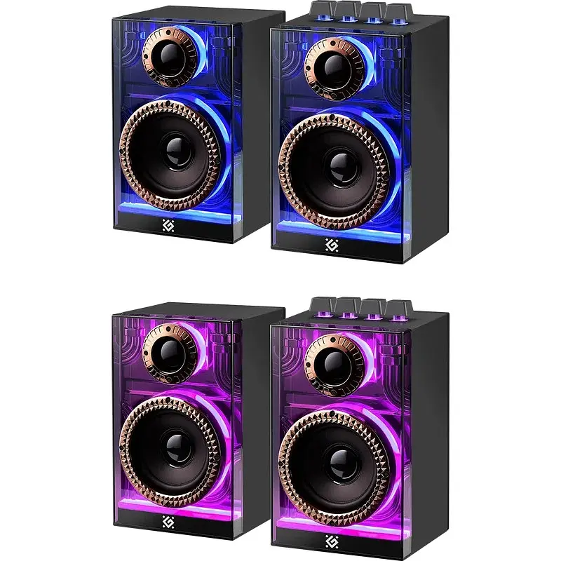 Акустична система 2.0 Defender Futuro, 20Вт Bluetooth/USB/TF/AUX, LED, чорна - фото 10