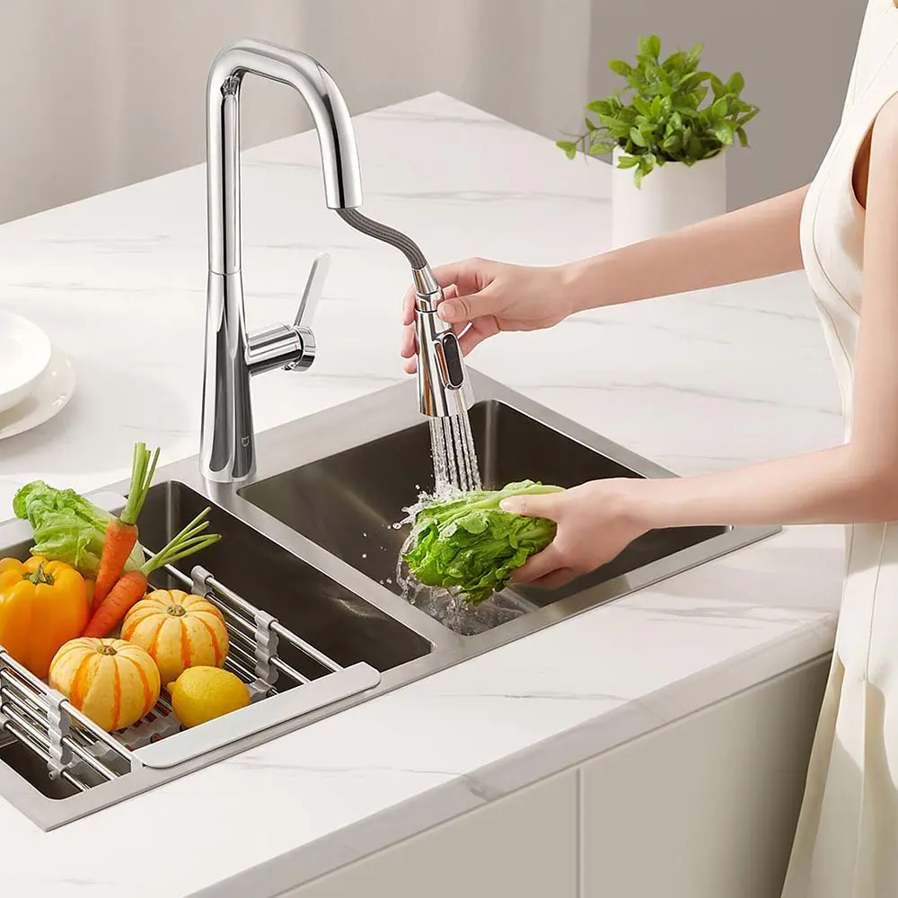 Висувний кухонний змішувач Xiaomi MiJia Pull-out Kitchen Faucet S1 (MJCLSCFLT01DB) - фото 5