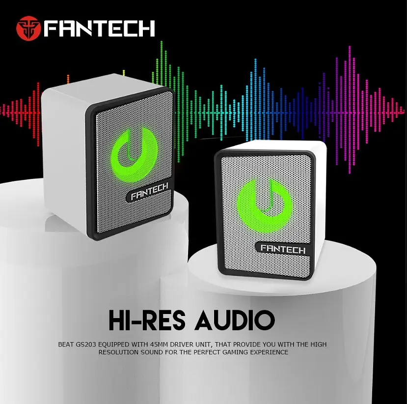 Компьютерные колонки Fantech GS 203 SPACE EDITION USB White - фото 4