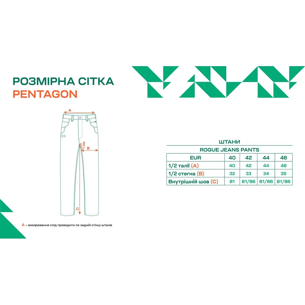 Штани Pentagon Rogue Jeans Pants 44 34" Indigo Blue - фото 8