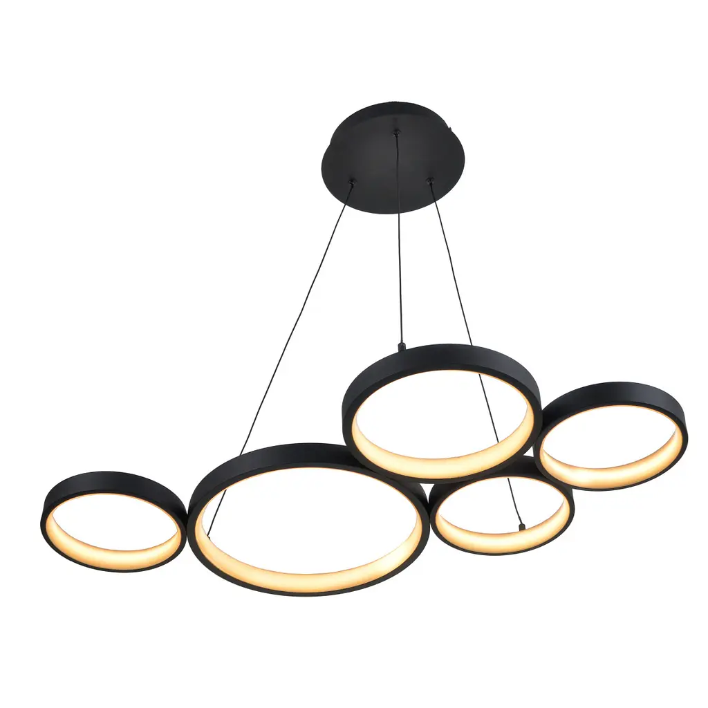 Люстра Brille стельова підвісна лофт в хол LED BL-847S/76W WW BK - фото 9