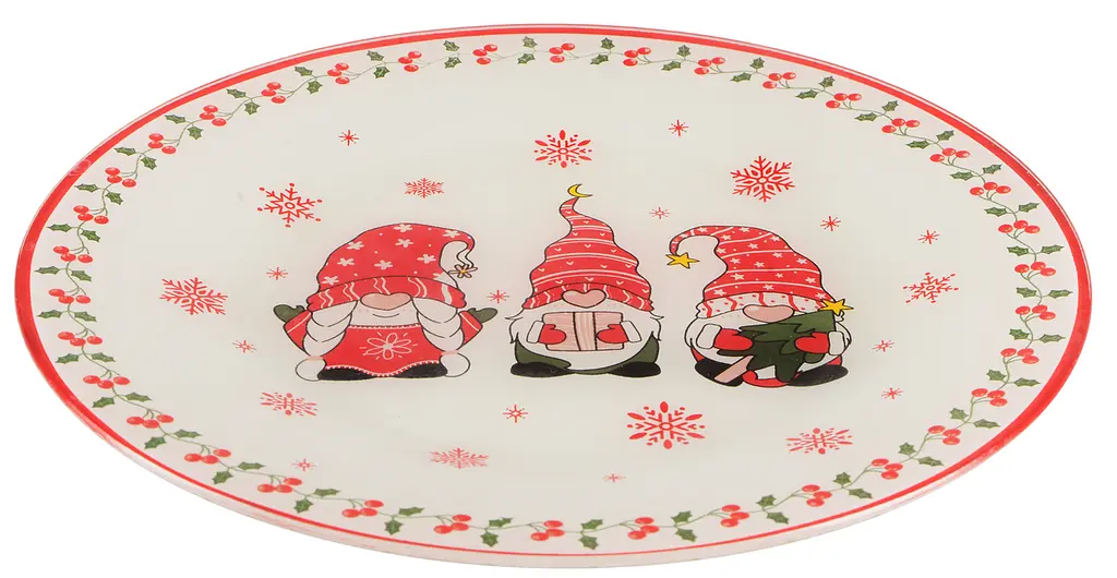 Блюдо VIVA NY GNOMES кругле скляне 26 см (S30105-1) - фото 2