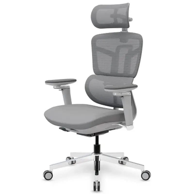 Офісне крісло Mealux S4 Air Fabric Grey (HF-S4 F/G) - фото 5
