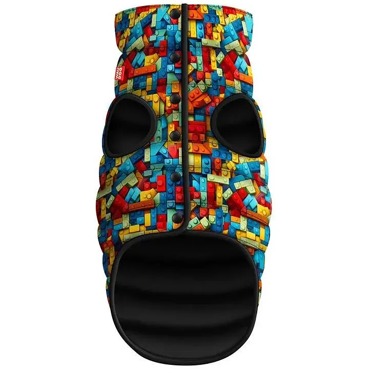 Курточка для собак Waudog Clothes рисунок Блоки XS22 В 33-36 см С 19-22 см - фото 1