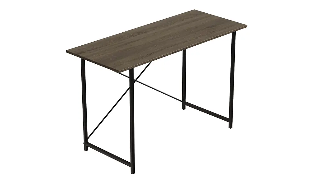 Стол письменный Line Лайт Ferrum-decor 750x1200x500 Черный металл ДСП Дуб Сонома Трюфель 16 мм (FRD-104854) - фото 8