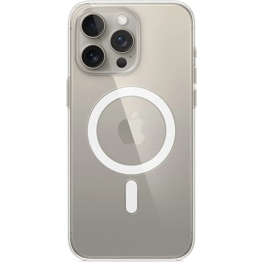 Чохол-накладка Apple Clear Case with MagSafe для Apple iPhone 15 Pro Max Clear (MT233) - фото 4