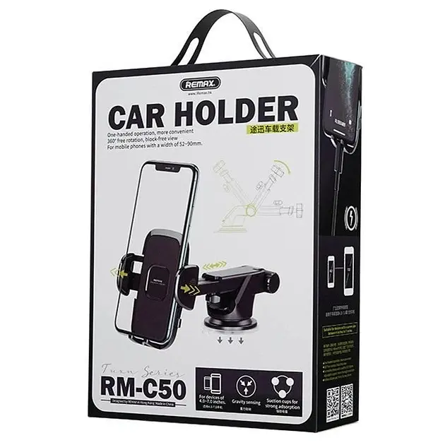 Кріплення для телефона Remax Tuxn Series Car Holder RM-C50 чорний - фото 2