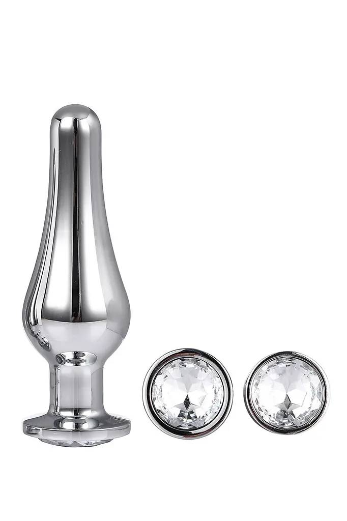 Анальні пробки набір металевих іграшок Dream Toys Gleaming Love Pleasure Set Silver — 3 конічні розміри - фото 5