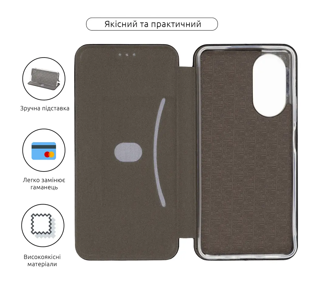 Чохол-книжка ArmorStandart G-Case для OPPO A58 4G Black - фото 3