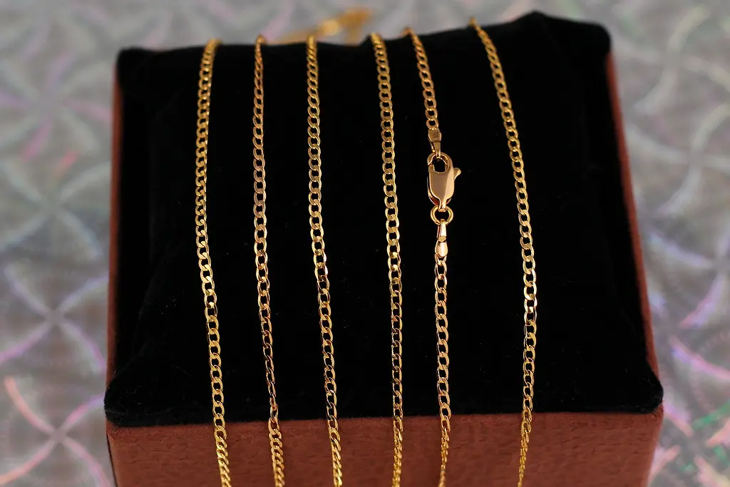 Ланцюг Xuping Jewelry панцирний закручений 50 см 1,8 мм золотистий
