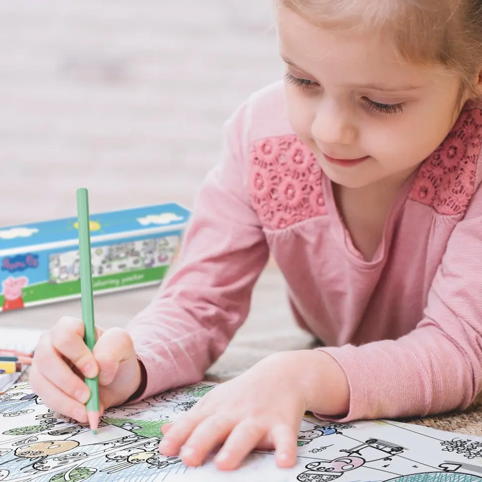 Дитяча розмальовка "Peppa Pig: Прогулянка з родиною" 200184 великий формат 70×16 см - фото 5