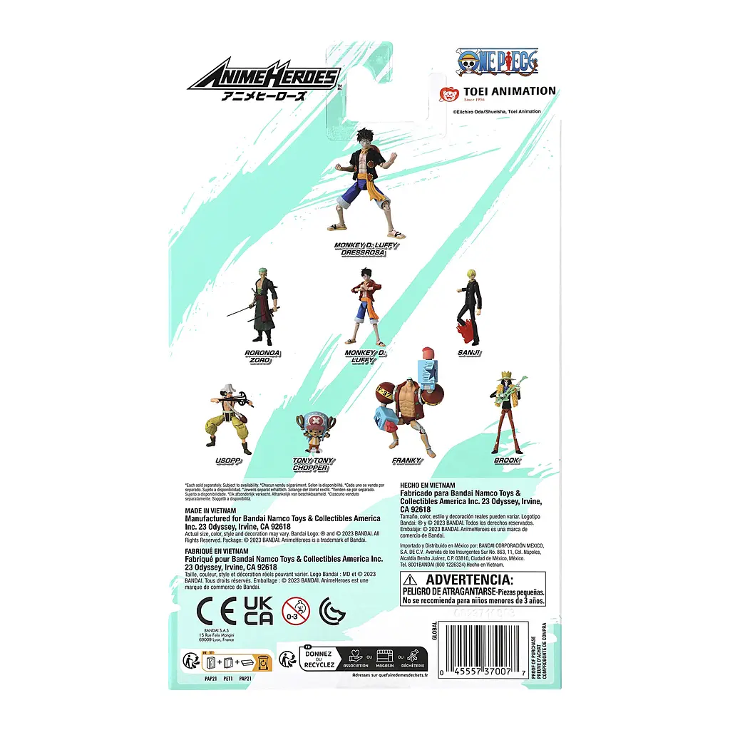 Фігурка Bandai Anime Heroes One Piece Монкі Д. Луффі Дресроза 16.5 см (123875) - фото 5