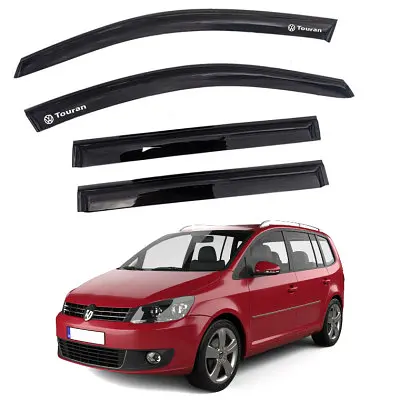 Дефлектори вікон ветровики Volkswagen Touran II 2010-2015 Мінівен Скотч 3M Voron Glass - фото 4