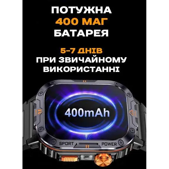 Умные смарт часы Smart Kredo с фонариком (Черные) - фото 7