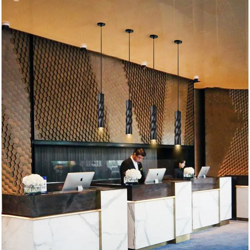 Люстра подвесная Brille тубус LED 5W NW BK (AL-703S/1) - фото 3