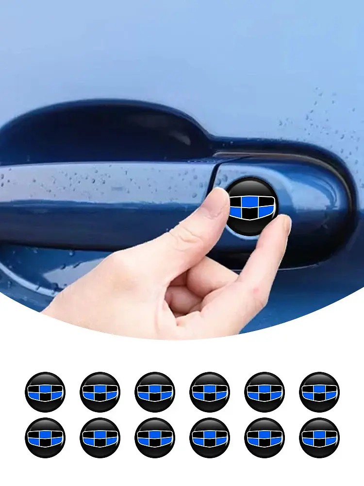 Наклейка з логотипом Geely №1 для автоключів d=15 мм Пластикова об'ємна (Завод) - фото 5