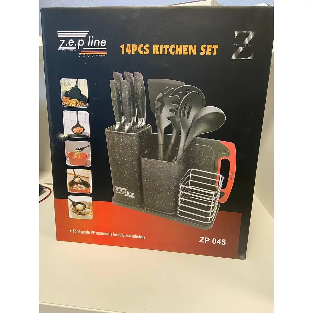 Набір кухонних ножів та приладдя Zepline ZP-067 з антипригарним покриттям 19 предметів (42825-ZP-067_1287) - фото 2