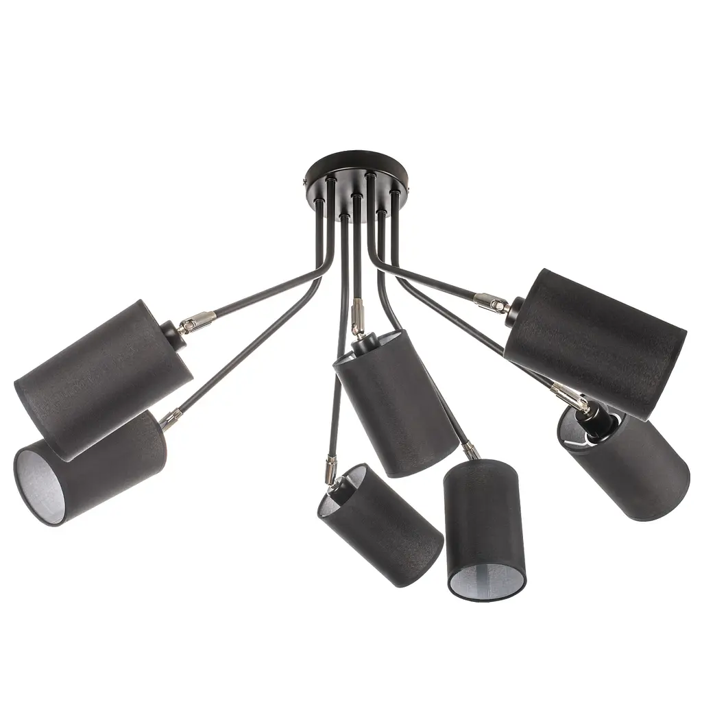 Люстра Brille потолочная современная E14 40W BK (BL-549S/7) - фото 3