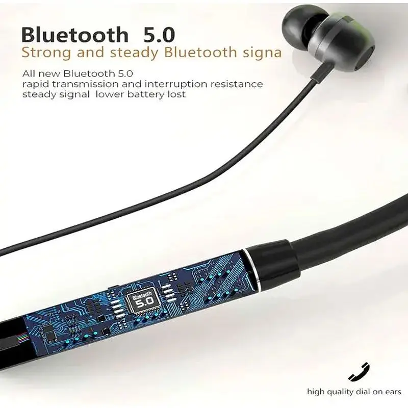 Бездротові навушники на шию Foneng Silicom Rober Neckband BL31 - фото 2