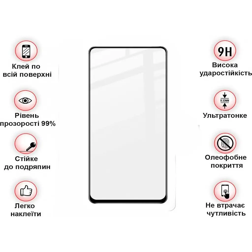 Защитное стекло BeCover для Blackview A100 Black (708159) - фото 2