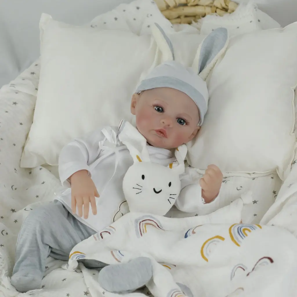 Силіконова колекційна лялька реборн reborn анатомічний новонароджений хлопчик пупс стюарт Reborn Dolls det0018845
